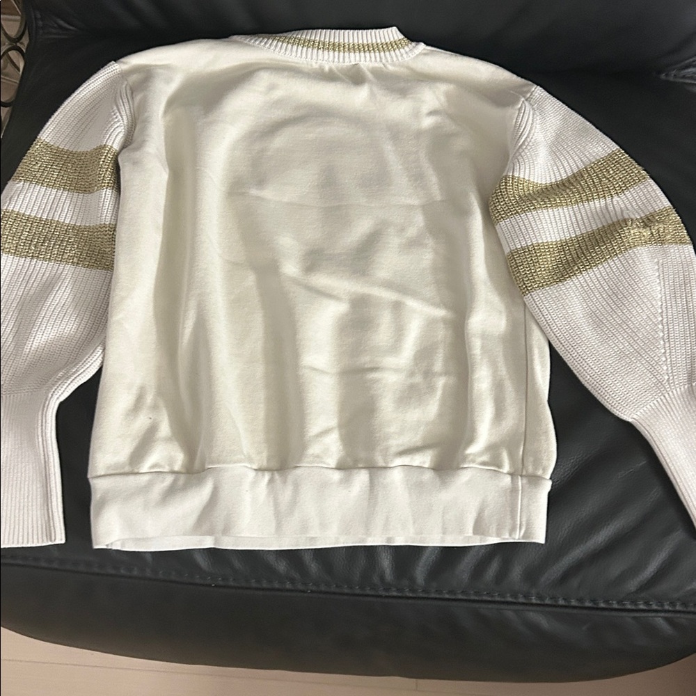 Moncler Cream and Gold Knit Sweater - Picture 10 of 11